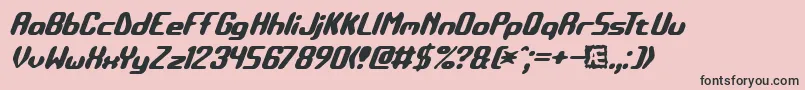 DetonateBrk Font – Black Fonts on Pink Background