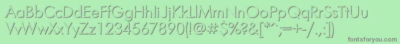 Futurisvolumecフォントについての詳細 フォントFuturisvolumec – 緑の背景に灰色の文字