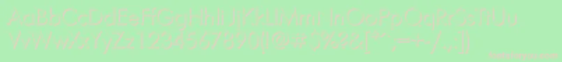 Futurisvolumec Font – Pink Fonts on Green Background