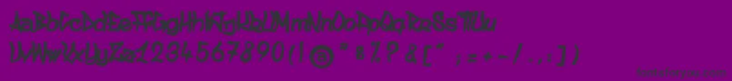 AncestralKatanaSword Font – Black Fonts on Purple Background