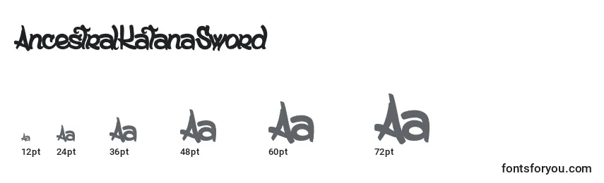 AncestralKatanaSword Font Sizes