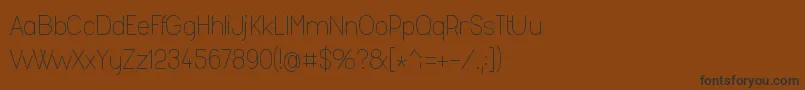 Fashl954 Font – Black Fonts on Brown Background