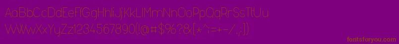 Шрифт Fashl954 – коричневые шрифты на фиолетовом фоне