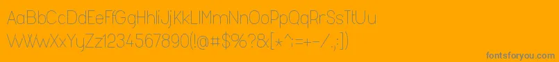 Fashl954 Font – Gray Fonts on Orange Background