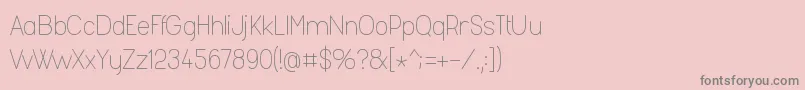 Fashl954 Font – Gray Fonts on Pink Background