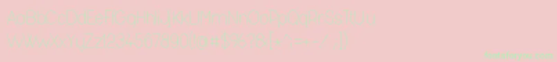 Fashl954 Font – Green Fonts on Pink Background