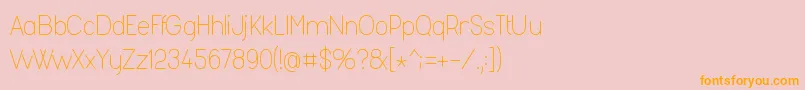 Fashl954 Font – Orange Fonts on Pink Background