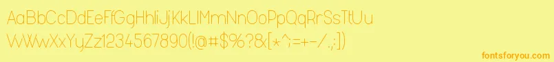 Fashl954 Font – Orange Fonts on Yellow Background