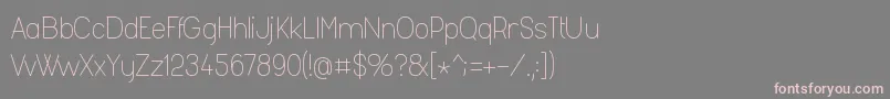 フォントFashl954 – 灰色の背景にピンクのフォント