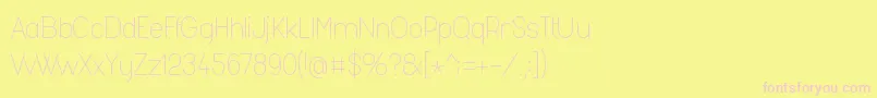 Fashl954 Font – Pink Fonts on Yellow Background