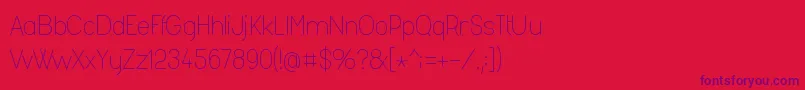 Fashl954 Font – Purple Fonts on Red Background