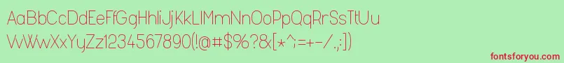 Fashl954-Schriftart – Rote Schriften auf grünem Hintergrund