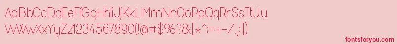 Fashl954 Font – Red Fonts on Pink Background