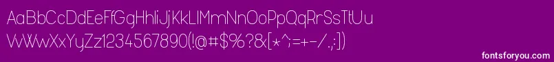 Fashl954 Font – White Fonts on Purple Background