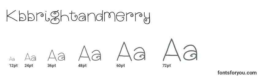 Kbbrightandmerry Font Sizes