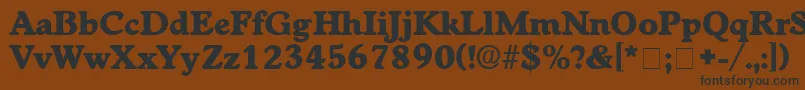 CupolaDisplaySsi Font – Black Fonts on Brown Background
