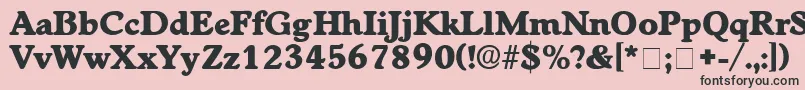 CupolaDisplaySsi Font – Black Fonts on Pink Background