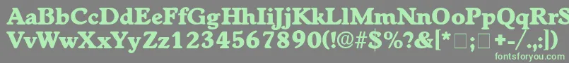 CupolaDisplaySsi Font – Green Fonts on Gray Background