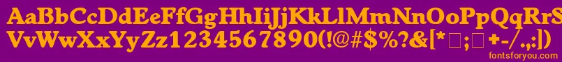 CupolaDisplaySsi Font – Orange Fonts on Purple Background