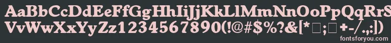 CupolaDisplaySsi Font – Pink Fonts on Black Background