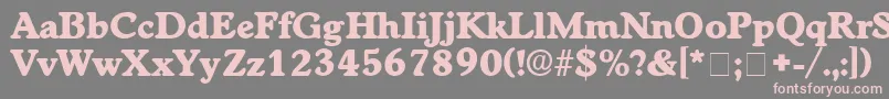 CupolaDisplaySsi Font – Pink Fonts on Gray Background
