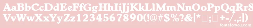 CupolaDisplaySsi Font – White Fonts on Pink Background