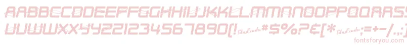 SfOuterLimits Font – Pink Fonts on White Background