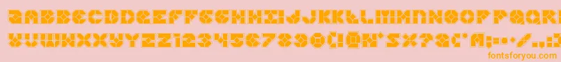 Zoomrunneracad Font – Orange Fonts on Pink Background