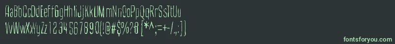 CultOfTheToucan Font – Green Fonts on Black Background