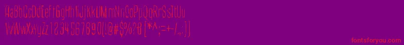 CultOfTheToucan Font – Red Fonts on Purple Background