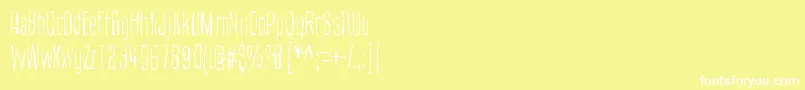 CultOfTheToucan Font – White Fonts on Yellow Background
