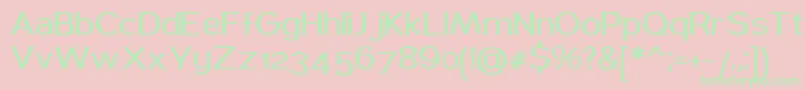 Coughymachine Font – Green Fonts on Pink Background