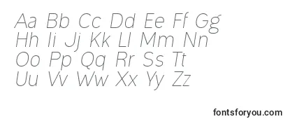 OgonekLightItalic Font