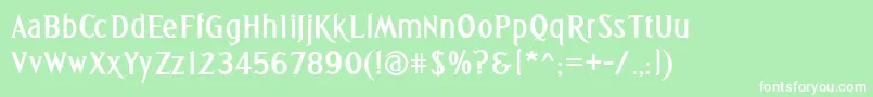 GreetingsBold Font – White Fonts on Green Background