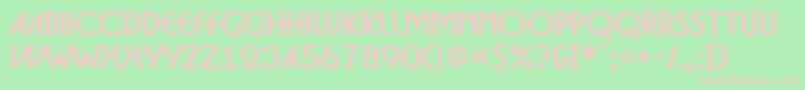 ABosanovaBold Font – Pink Fonts on Green Background