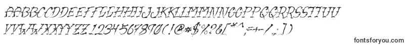 VtcSumislasheroneitalic-Schriftart – Schriftarten, die mit V beginnen