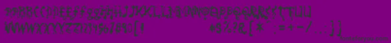 Шрифт So – чёрные шрифты на фиолетовом фоне