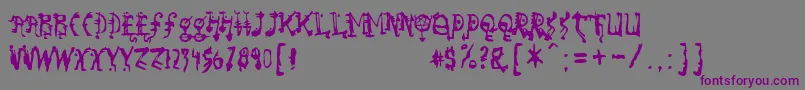 Шрифт So – фиолетовые шрифты на сером фоне