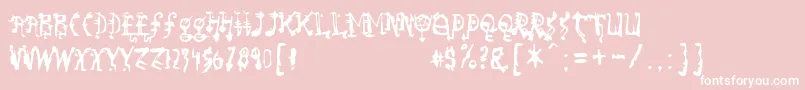fuente So – Fuentes Blancas Sobre Fondo Rosa