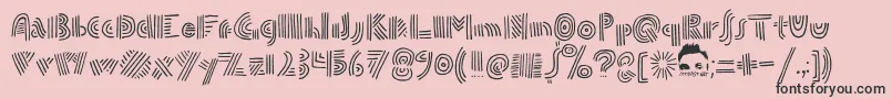 DoublespeakFontByEllingLien Font – Black Fonts on Pink Background