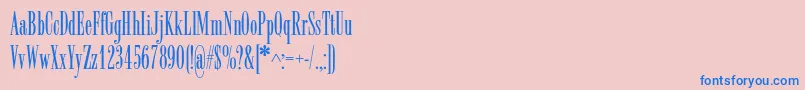 Radarc Font – Blue Fonts on Pink Background