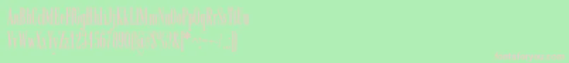 フォントRadarc – 緑の背景にピンクのフォント