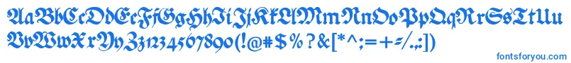 Ehmckefederfraktur Font – Blue Fonts