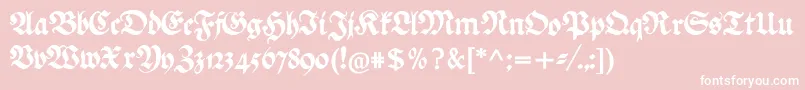 Más sobre la fuente Ehmckefederfraktur fuente Ehmckefederfraktur – Fuentes Blancas Sobre Fondo Rosa