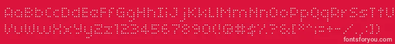 Smirnof Font – Pink Fonts on Red Background