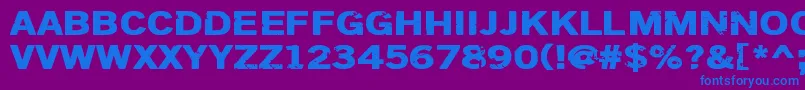 Dsiodrer Font – Blue Fonts on Purple Background