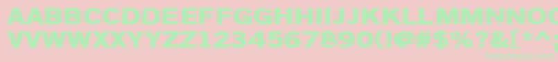 Dsiodrer Font – Green Fonts on Pink Background