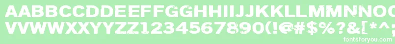 Dsiodrer Font – White Fonts on Green Background