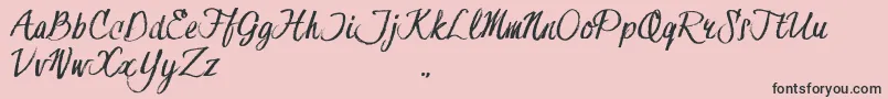 HessterMoffettTrial Font – Black Fonts on Pink Background