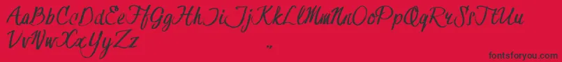 HessterMoffettTrial Font – Black Fonts on Red Background